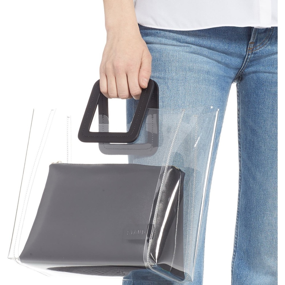 Staud Shirley Transparent Hand bag purse